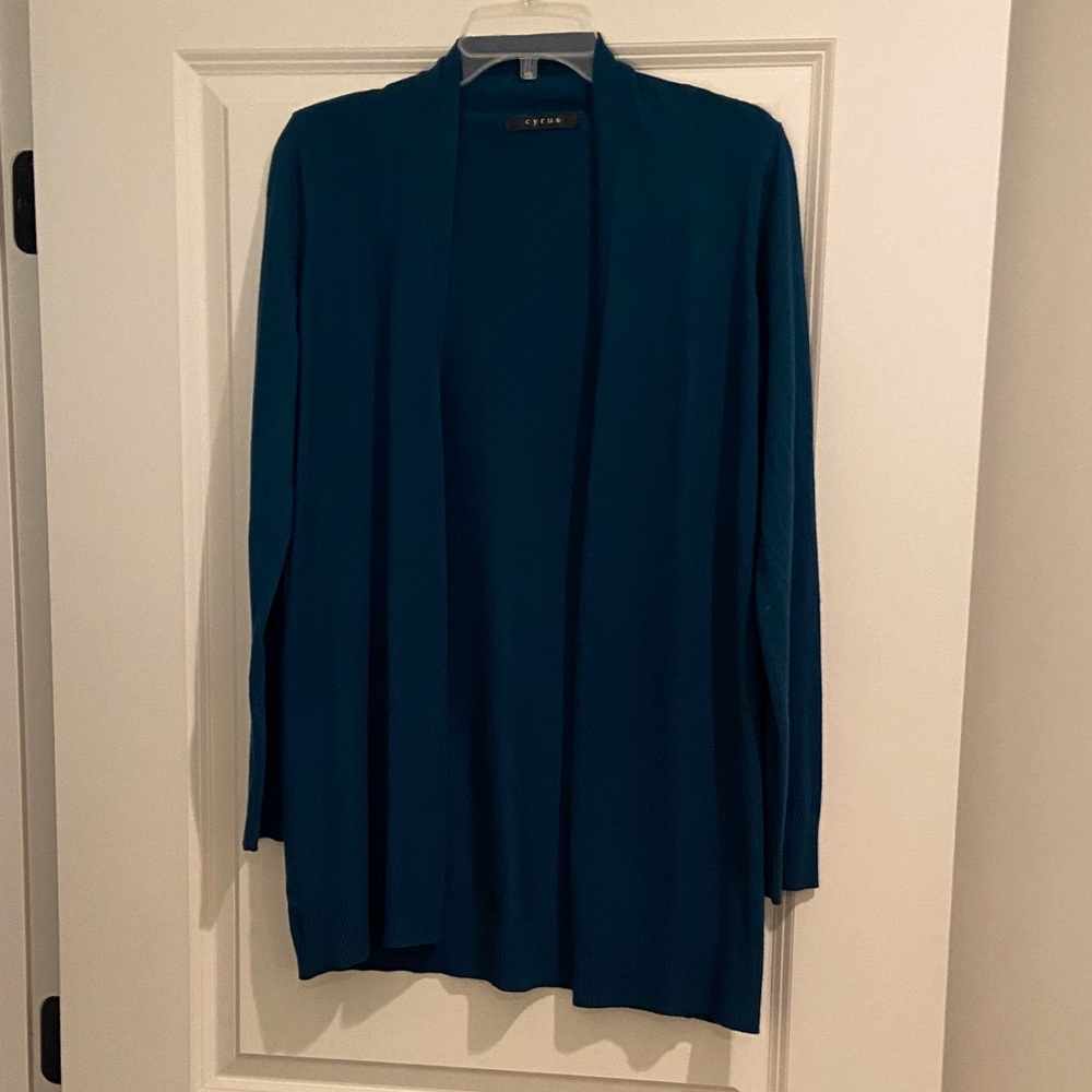 Cyrus Deep Teal Cardigan Sweater